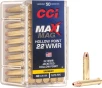 CCI Varmint Maxi-Mag Rimfire Ammo 22 Mag 40 gr  Jacketed Hollow Point 50 rd  1875 FPS