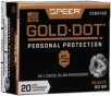 Speer Gold Dot Handgun Ammo 32 ACP 60 gr  HP 20 rd  960 FPS