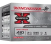 Winchester Super-X High Brass Game Load  410 GA 2 5 Inch 1 2 oz  6 Lead Shot 1245 FPS