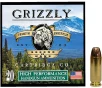 Grizzly Cartridge Hollow Point  40 S W 200 Gr JHP 1000 FPS