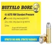 Buffalo Bore Ammunition 31A20 Standard Pressure Strictly Business 45 Auto Rim 255 gr Hard Cast Flat Nose  HCFN  20 Per Box  12 Cs