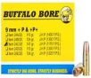 Buffalo Bore Ammunition 24C20 Personal Defense Strictly Business 9mm Luger  P  147 gr Jacketed Hollow Point  JHP  20 Per Box  12 Cs