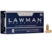 Speer 53824 Lawman Training Clean-Fire Total Metal Jacket Round Nose 124 Grain 9mm Luger Parabellum 1090 fps