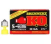 Brenneke SL-202KO K O  Rifled Slug 20 Gauge 2 75  3 4 oz 5 Rounds