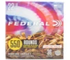 Federal 22LR 36 gr Copper Plated HP Target Value Pack 550 Box