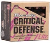 Hornady 90240 Critical Defense Lite FTX 9mm 100 GR FTE 25 Rounds