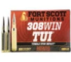 Fort Scott Munitions TUI  308 WIN 7 62 NATO  150gr  SCS - 20 Rounds  MPN  308150SCV2 