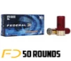 Federal Power-Shok 12 GA  2-3 4in  Twelve Pellet 00 Buckshot - 50 Rounds