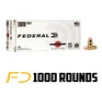 Federal Range and Target 9MM  115gr  FMJ - 1000 Rounds  Case 