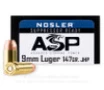 Nosler Match Grade 9MM  147gr  JHP - 20 Rounds  MPN  51290 