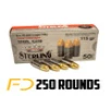 Sterling 9MM  115gr  FMJ - 250 Rounds
