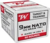 Winchester 9MM  124gr  FMJ - 50 Rounds  MPN  W9NATO50 