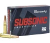 Hornady Subsonic Ammunition 7 62x39mm  255 Grain  SUB-X Flexible Polymer Tip  20 rnds  MPN 80787 