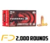 Federal 22lr 1260fps 38gr - Hollow Point 2000 rounds  50 boxes of 40 rnds 