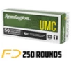 Remington UMC Handgun 9MM 124gr FMJ 250 Rounds  MPN  23718 