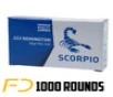 STV Technology Scorpio Ammo  223 REM  55gr  FMJ - 1000 rounds  MPN  S223055F  - Free Shipping