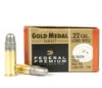 Federal Gold Medal Ammo 22 Long Rifle 40gr Solid - 22 Long Rifle 40gr Solid 50 Box