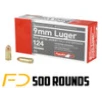 Aguila 9MM  124gr  FMJ - 500 Rounds  MPN  1E092110 