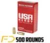 Winchester  45 ACP  230gr  FMJ - 500 Rounds  MPN  RED45  - Free Shipping