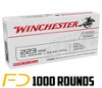 Winchester USA  223 Remington  55gr  FMJ - 1000 Rounds  MPN  020892213111  - Free Shipping