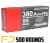 Aguila  380 ACP  95gr  FMJ  MPN  AGU 1E802380  - 500 rounds