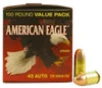 Federal American Eagle  45 ACP  230gr  FMJ - 100 Rounds  MPN  AE45A100 
