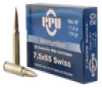 PPU Metric Rifle 7 5X55MM SWISS  174gr  FMC - 20 Rounds  MPN  PP7SF 
