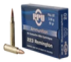 PPU  223 REM  55gr  FMJBT - 20 Rounds  MPN  PP223F1 