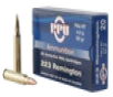 PPU Standard Rifle  223 REM  62gr  FMJBT - 20 Rounds  MPN  PP223F2 