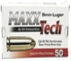 Maxxtech 9MM  124gr  FMJ - 50 Rounds  MPN  PTGB9124B   3877000606221 