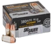 Sig Sauer Elite Performance  380 ACP  90gr  JHP - 50 Rounds  MPN  E380A150 