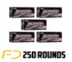Blazer Ammunition 9MM  124gr  FMJ - 250 Rounds  5 boxes of 50 rnds 