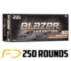 CCI Blazer Brass Ammunition 9MM  115gr  FMJ - 250 Rounds