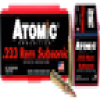 Atomic 00429 Rifle Subsonic 223 Rem 77 gr Hollow Point Boat Tail  HPBT  50 Bx  10 Cs