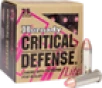 Hornady 90240 Critical Defense Lite 9mm Luger 100 GR Flex Tip Expanding 25 Bx  10 Cs