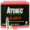 Atomic 00412 Defense 45 ACP  P 185 GR Bonded MHP 50 Bx  10 Cs