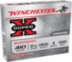 Winchester Ammo XB41000 Super-X 410 Gauge 2 5 Copper-Plated Lead 3 Pellets 000 Buck 5 Bx  50 Cs