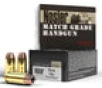 Nosler 51400 Match Grade  10mm Auto 180 gr Jacketed Hollow Point  JHP  20 Bx  20 Cs