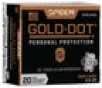 Speer Ammo 23614GD Gold Dot Personal Protection  9mm Luger 115 GR Hollow Point 20 Bx  10 Cs