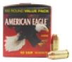 Federal AE40R100 American Eagle 40 Smith  Wesson  SW  180 GR Full Metal Jacket 100 Bx  5 Cs - 100 Rounds