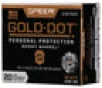 Speer Ammo 23975GD Gold Dot Personal Protection  45 Automatic Colt Pistol  ACP  230 GR Hollow Point Short Barrel 20 Bx  10 Cs
