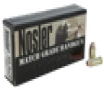 Nosler 51271 Match Grade 45 ACP Jacketed Hollow Point 185gr 50Box 10Case