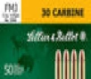 Sellier  Bellot SB30A Rifle Training 30 Carbine 110 GR FMJ 50 Bx  20 Cs