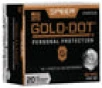 Speer Ammo 23960GD Gold Dot Personal Protection  357 Magnum 158 GR Hollow Point 20 Bx  10 Cs