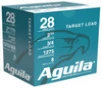 Aguila Competition Target 28 Gauge Shotshell Ammunition  2 3 4 Inch  1275 FPS  2 3 Ounce   8 Shot - 25 Cartridge Box   25   1  