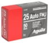 AGUILA 25AUTO FMJ 50GR 50BX UPC  640420003016