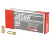 Aguila Ammunition Subsonic Centerfire Ammunition  40 Smith   Wesson  Full Metal Jacket  180 Grain - 50 Cartridge Box   50   1  