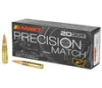 Barnes Precision Match Hyper Velocity Centerfire Ammunition  300 Blackout  Match Burner OTM Boat Tail  125 Grain - 20 Cartridge Box   20   1  