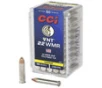 CCI Varmint VNT Hyper Velocity Rimfire Ammunition  22 WMR  PTJHP  30 Grain - 50 Cartridge Box   50   1  