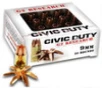 G2 Research Civic Duty High Velocity Centerfire Ammunition  9mm Luger  SHP  94 Grain - 20 Cartridge Box   20   1  
